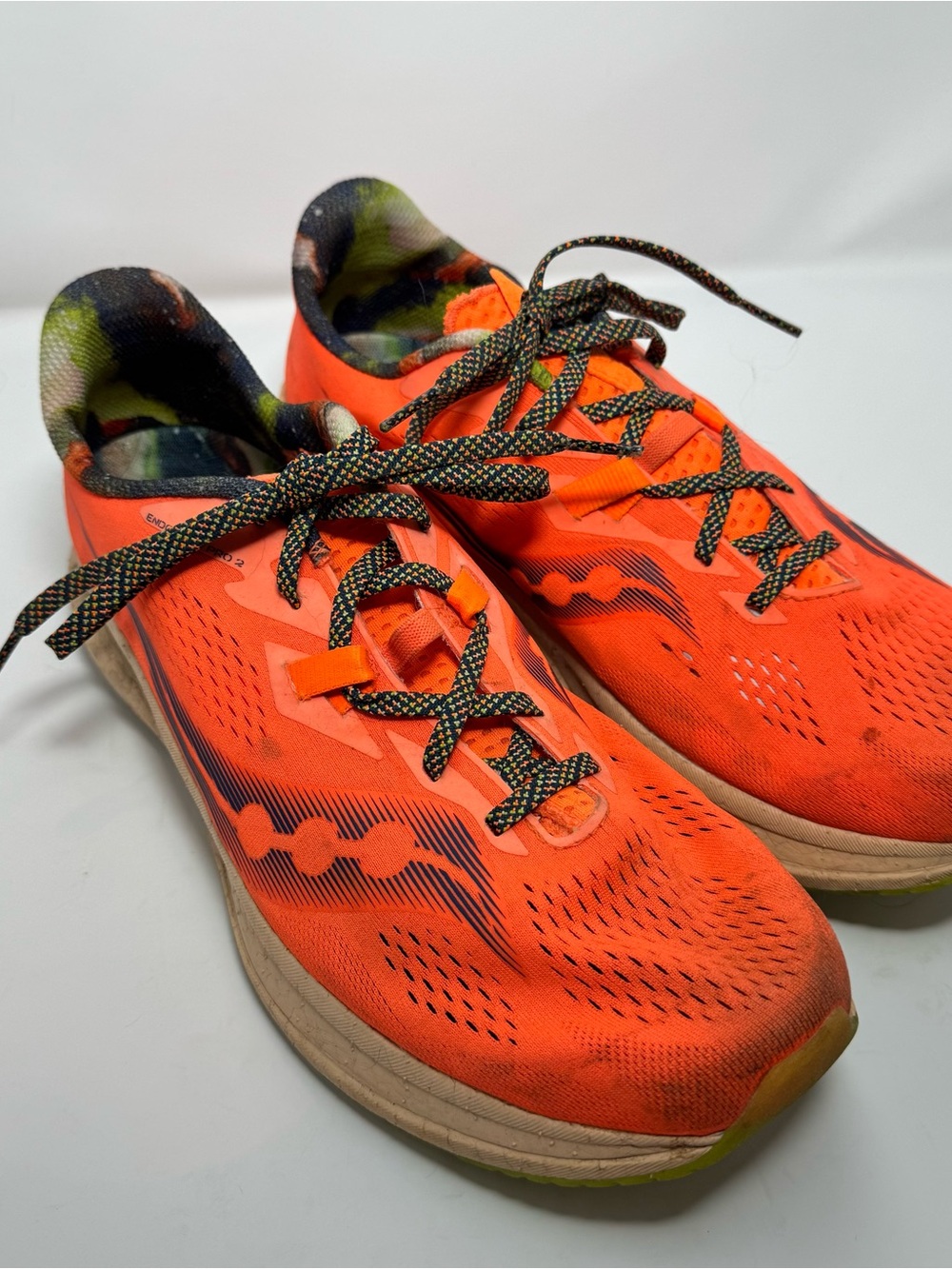 Saucony Orange Lined Athletic Shoe